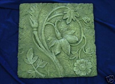 Roman Flower #1 Stepping Stone Concrete Plaster ...