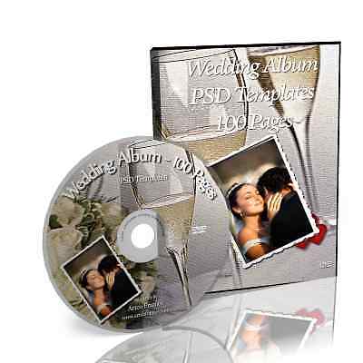 Wedding Photo Albums  Sale on Digital Wedding Album   100 Pages Templates Vol 1 For Sale