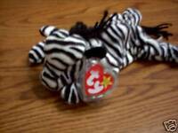 zebra beanie baby