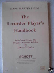 Recorder Player's Handbook Hans-Martin Linde and James C. Haden