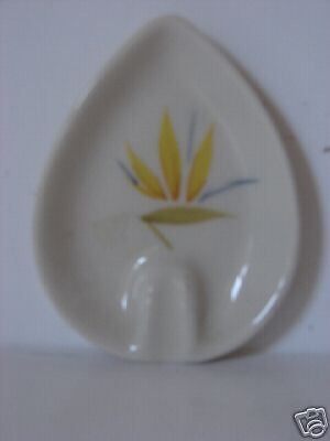 Winfield China /Bird of Paradise Ashtray/Handmade/RARE  