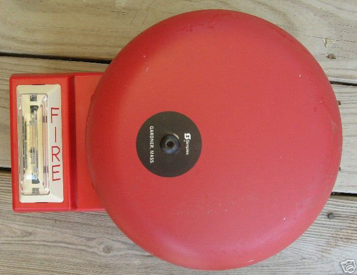 SIMPLEX EMERGENCY FIRE BELL / STROBE LIGHTS #2901  