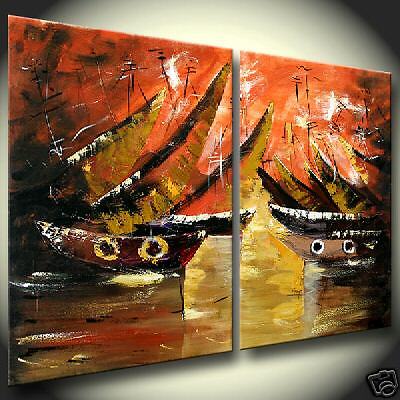 Original ABSTRACT ART MODERN OIL PAINTINGS by MAITREYII  