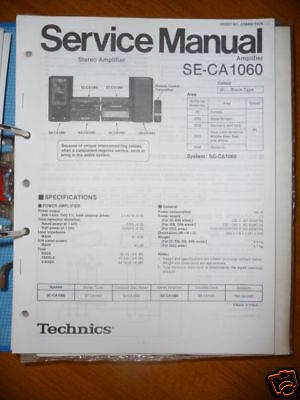 Service Manual Technics ST CA1060 Tuner,ORIGINAL  