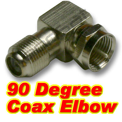 90 Degree Coax Elbow Connector / Coupler / Coaxial  