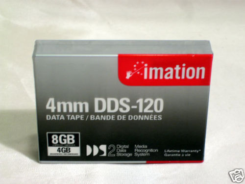 NEW NIB Imation 3M DDS 120 4GB 8GB tape cartridge 4MM 051111433478 