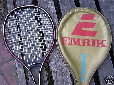 VINTAGE SQUASH RACKET EMRIK DOUBLEEDGE GRAPHITE RACQUET  