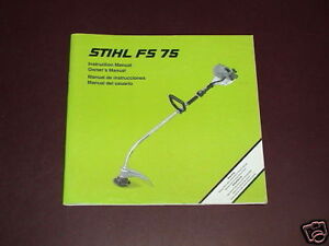 Stihl Owners Instruction Manual Operator's Book Weed String Trimmer ...