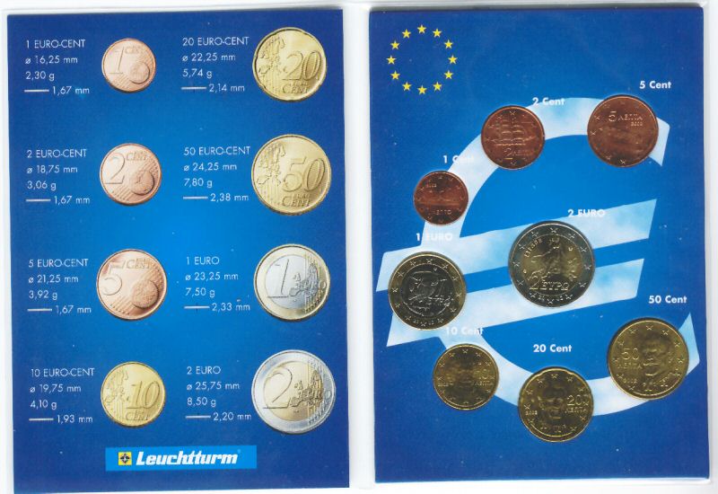 Greece 2002 Set 8 UNC