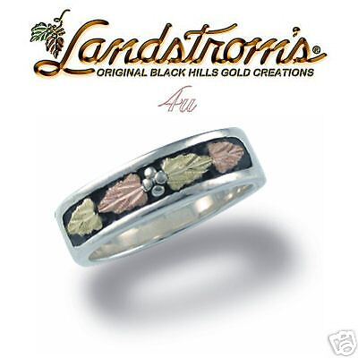 Black Hills SS Gold Unisex Wedding Ring Size 7 G408  