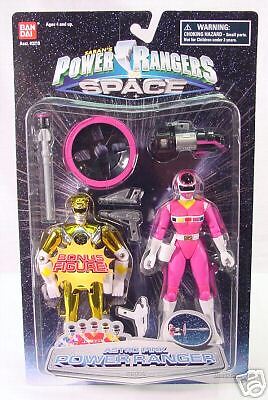 Power Rangers IN SPACE~SUPER RARE 2 PACK~MONMC~ PINK~