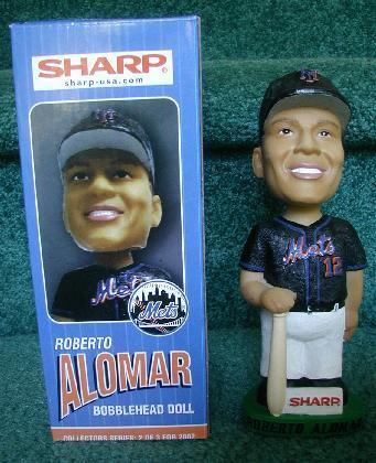 Roberto Alomar 2002 New York METS Bobble Bobblehead SGA  