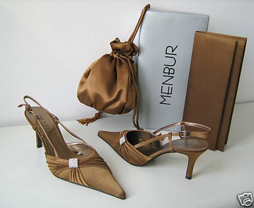 MENBUR Abendschuh Pumps Mule braun bronze Gr. 37 shoes brown