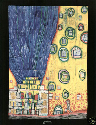 Friedensreich Hundertwasser Print Water Fire