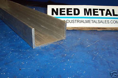 Aluminum Channel 4 x .150 x 2 x 48 Long 6061 T6  