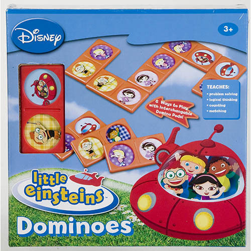 DISNEY LITTLE EINSTEINS KIDS DOMINOES SET,6 GAMES.NEW  