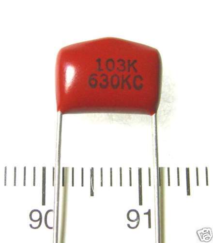 20 pcs MEF Capacitor 103K 0.01uF 630V +/ 10%  