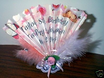 Birthday ,Wedding, Baby Shower Fan Folded Party Favors  