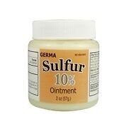 Sulfur Ointment Skin Acne Blemishes 2 oz 10% Salve  