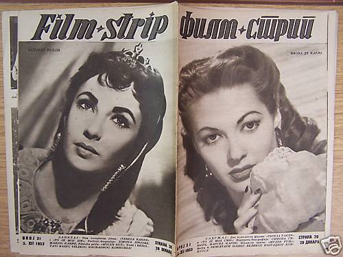 YVONNE DE CARLO/ELIZABETH TAYLOR YUGO MAG53+S.SIGNORET  