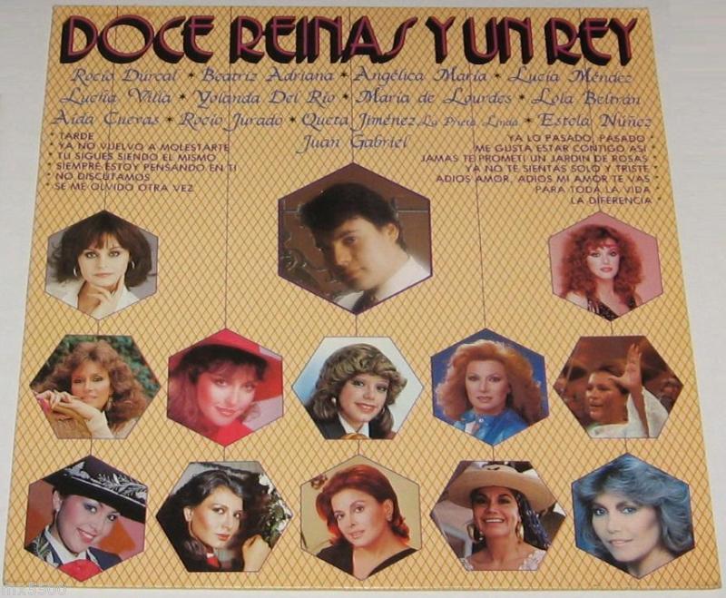 12 REINAS Y 1 REY JUAN GABRIEL ROCIO DURCAL LUCHA   LP