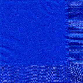 ROYAL BLUE Dinner 2 Ply Paper Napkins   NEW  