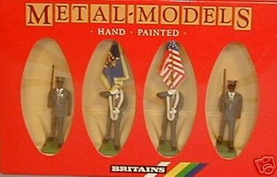 BRITAINS U S ARMY COLOUR GUARD #7306  