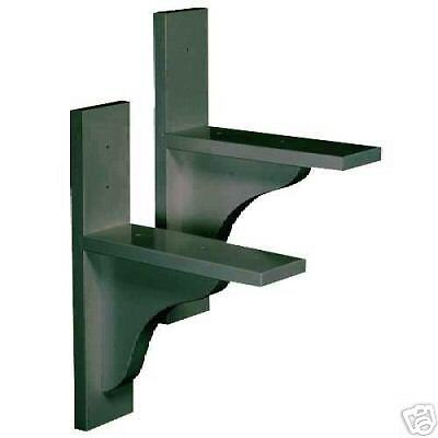 DMC CLSSC HUNTER GREEN WOODEN WINDOW BOX BRACKETS 70812  