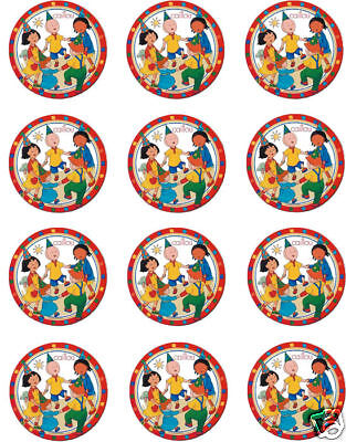 Caillou Edible CUPCAKE Image Icing Toppers Cailou  