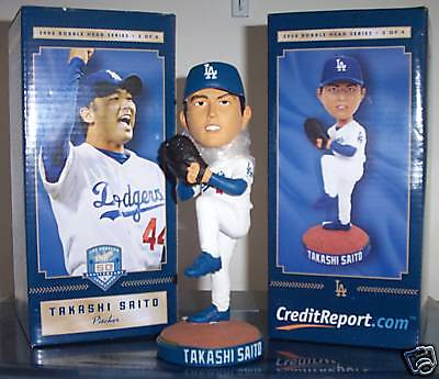 Takashi Saito ~ 2008 LA DODGERS Bobble Bobblehead SGA  