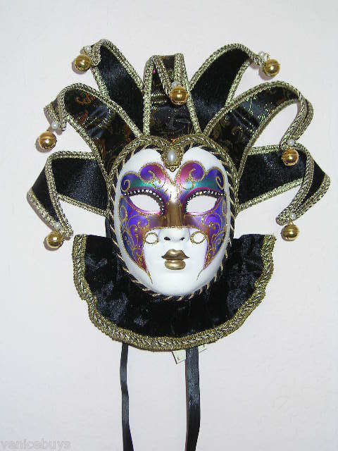 VENETIAN JESTER MASK/VENETIAN CARNIVALE MASK/MARDI GRA  