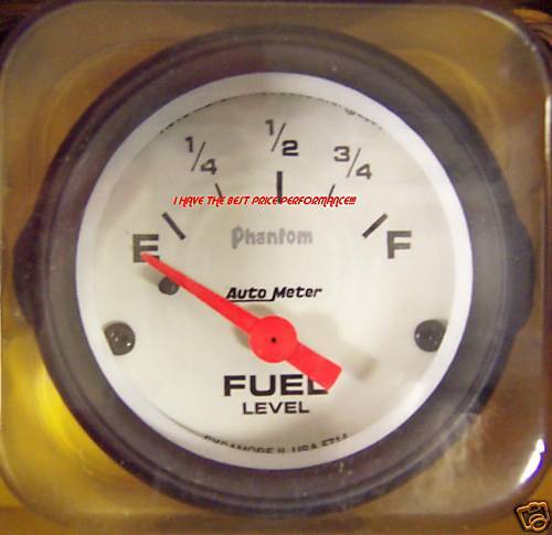 AUTOMETER PHANTOM ELEC FUEL LEVEL 2 1/16 GAUGE 5718  