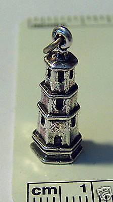 Sterling Silver Lg Lighthouse Light House Windows Charm  