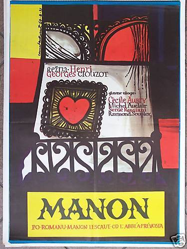 Manon Clouzot C Aubry M Auclair YUGO Movie Poster 1967