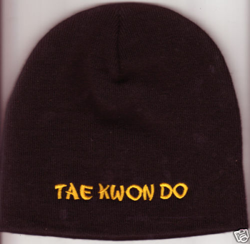 TAE KWON DO MIXED MARTIAL ARTS BLACK BEANIE MMA  