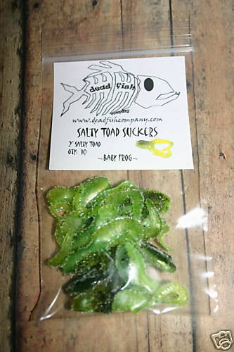 deadfish SALTY TOAD SUCKERS Baby Frog Fishing Lure Lot  