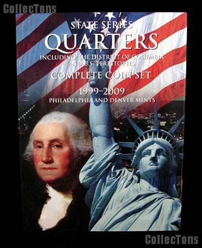 STATE QUARTERS COMPLETE SET FOLDER (1999 09) P & D  w z  