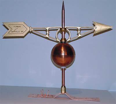 Weathervane Copper Weather Vane Lightning Rod #700  