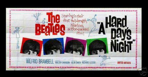 HARD DAYS NIGHT *24SH BILLBOARD MOVIE POSTER BEATLES  