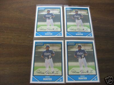 2007 BOWMAN CHROME #BC174 CEDRIC HUNTER ROOKIE LOT  