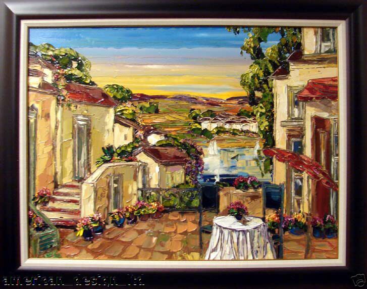   Houses Origianl Acryli Art Landscape Signed #ADL1033007 17  