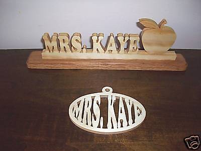 WOOD NAMESPersonalized Teacher Desk Name Plates  