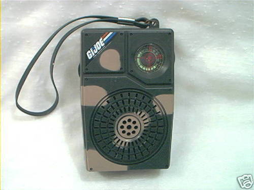 1980S GI JOE CAMOUFLAGE AM TRANSISTOR RADIO VINTAGE  