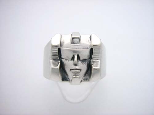 Sterling Silver Autobot Transformers Ring Bague Argent  