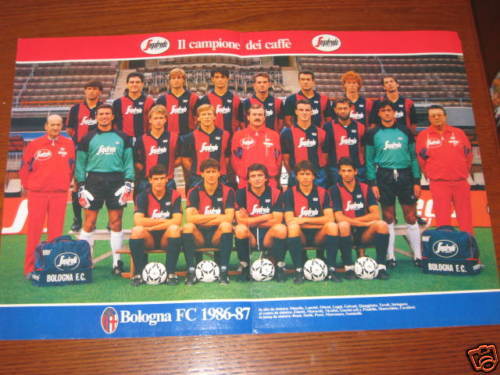 POSTER BOLOGNA CALCIO 1986/87 MAROCCHI PECCI LUPPI  