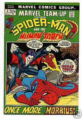 Marvel Team Up #3, 1972 Spider Man & Human Torch Comic  