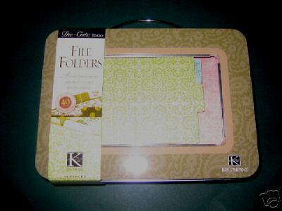 Scrapbooking Die Cuts To Go File Folders NIP  