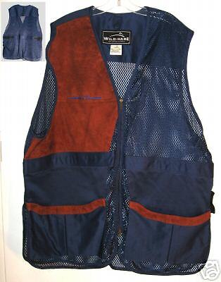 Shooting Vest Skeet Trap Sporting Clays BLUE 3XL XXXL  