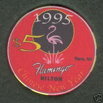Flamingo Hilton Reno $5 Casino Chip Chinese New Year  