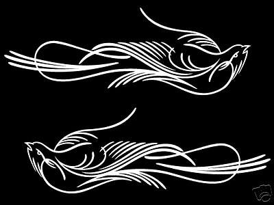 Pinstriping Decals   Birds  Custom Culture Von Dutch  